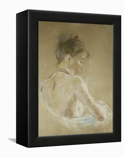 Young Girl With Naked Shoulders-Berthe Morisot-Framed Premier Image Canvas