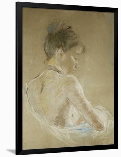 Young Girl With Naked Shoulders-Berthe Morisot-Framed Giclee Print