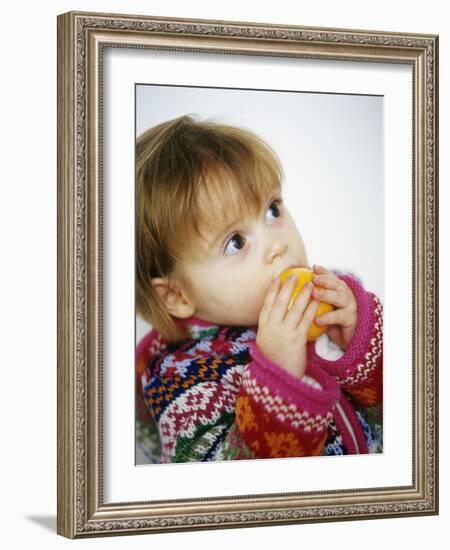 Young Girl with Satsuma-Ian Boddy-Framed Photographic Print