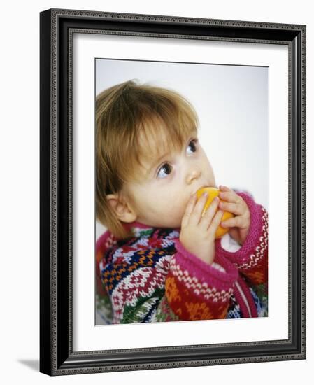 Young Girl with Satsuma-Ian Boddy-Framed Photographic Print