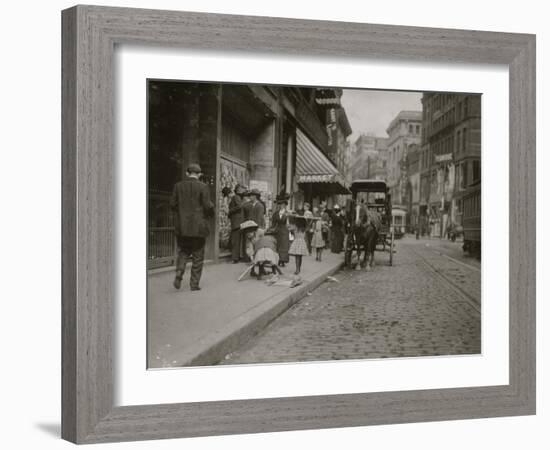 Young Girl Wood Pickers-Lewis Wickes Hine-Framed Photo