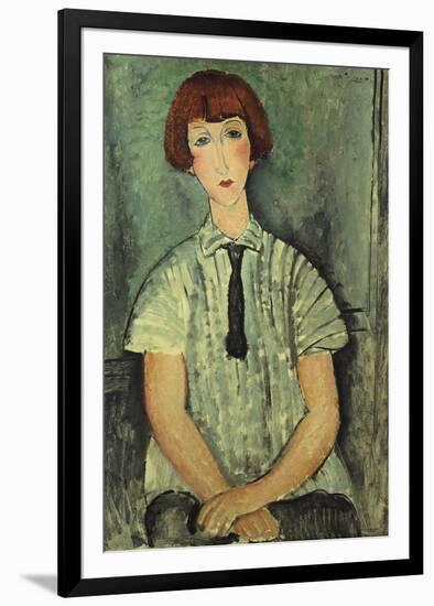 Young Girl-Amedeo Modigliani-Framed Giclee Print