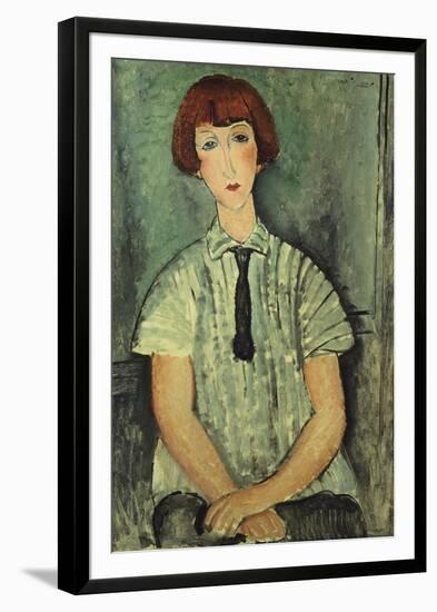 Young Girl-Amedeo Modigliani-Framed Giclee Print