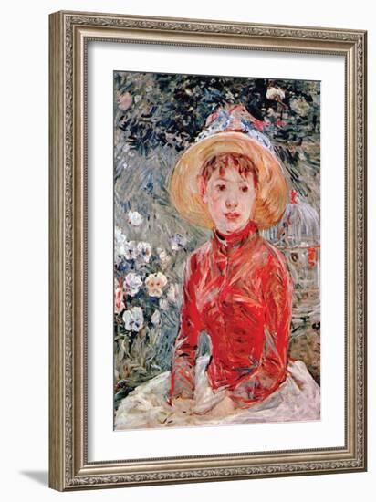 Young Girl-Berthe Morisot-Framed Art Print