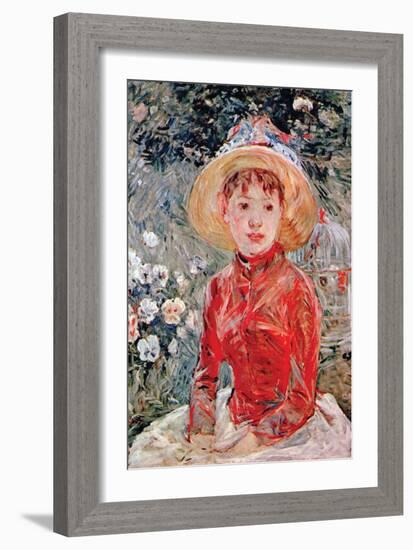 Young Girl-Berthe Morisot-Framed Art Print