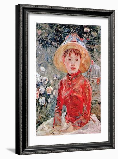 Young Girl-Berthe Morisot-Framed Art Print