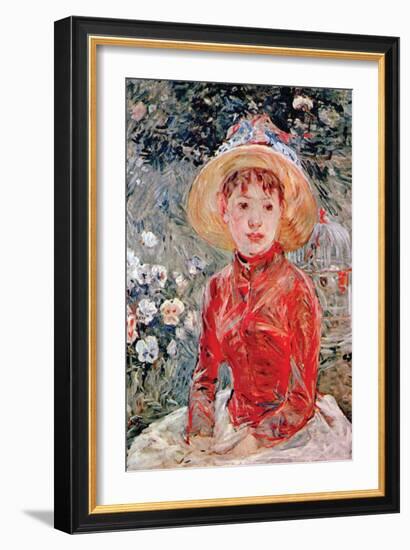 Young Girl-Berthe Morisot-Framed Art Print