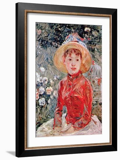 Young Girl-Berthe Morisot-Framed Art Print