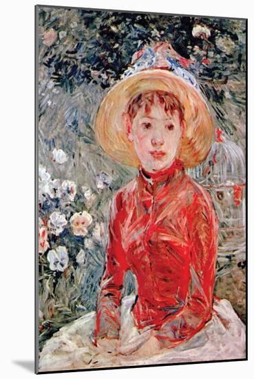 Young Girl-Berthe Morisot-Mounted Art Print