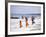 Young Girls and Their Mother Walking Along the Beach, Zanzibar, Tanzania, East Africa, Africa-Yadid Levy-Framed Photographic Print