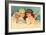 Young Girls as Cherubs, Illustration-null-Framed Art Print