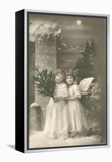 Young Girls as Cherubs-null-Framed Stretched Canvas