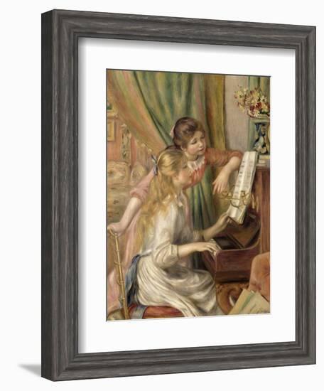 Young Girls at the Piano, 1892-Pierre-Auguste Renoir-Framed Giclee Print