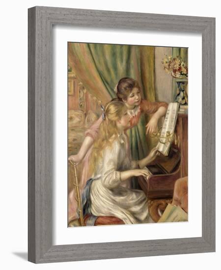 Young Girls at the Piano, 1892-Pierre-Auguste Renoir-Framed Giclee Print