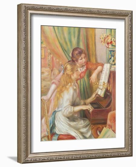 Young Girls at the Piano, 1892-Pierre-Auguste Renoir-Framed Giclee Print