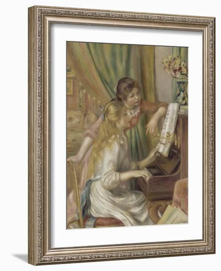 Young Girls at the Piano, 1892-Pierre-Auguste Renoir-Framed Premium Giclee Print