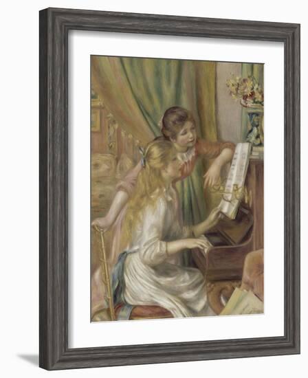 Young Girls at the Piano, 1892-Pierre-Auguste Renoir-Framed Premium Giclee Print