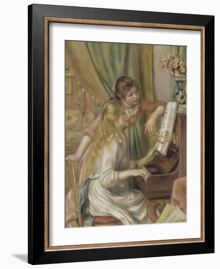 Young Girls at the Piano, 1892-Pierre-Auguste Renoir-Framed Premium Giclee Print