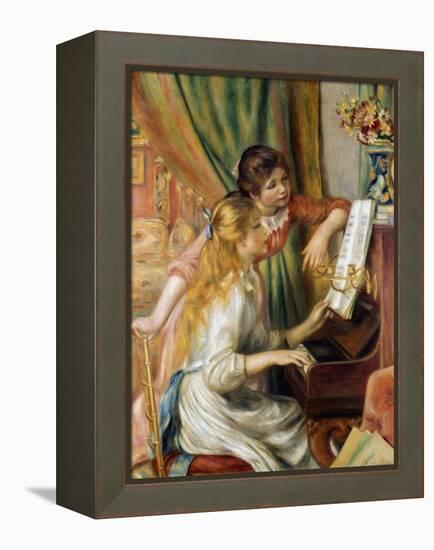 Young Girls at the Piano, 1892-Pierre-Auguste Renoir-Framed Premier Image Canvas