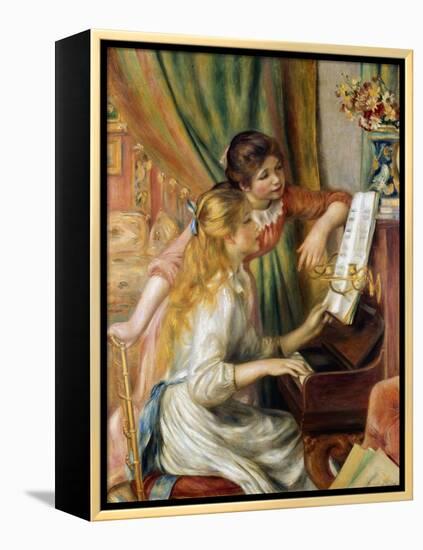 Young Girls at the Piano, 1892-Pierre-Auguste Renoir-Framed Premier Image Canvas