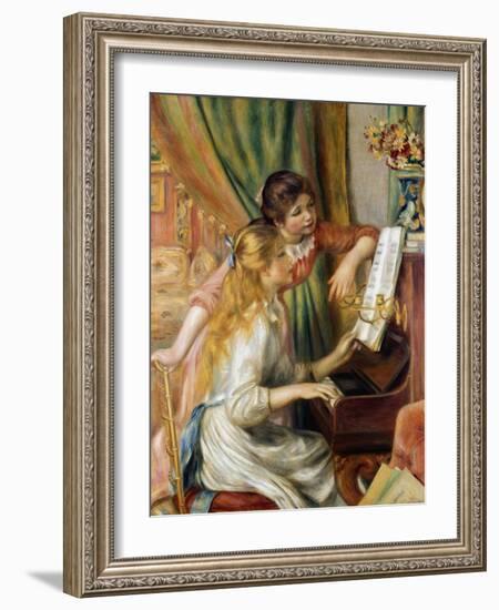 Young Girls at the Piano, 1892-Pierre-Auguste Renoir-Framed Giclee Print