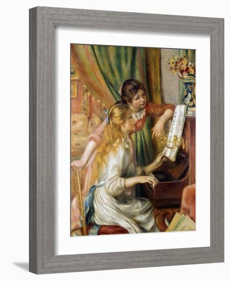 Young Girls at the Piano, 1892-Pierre-Auguste Renoir-Framed Giclee Print