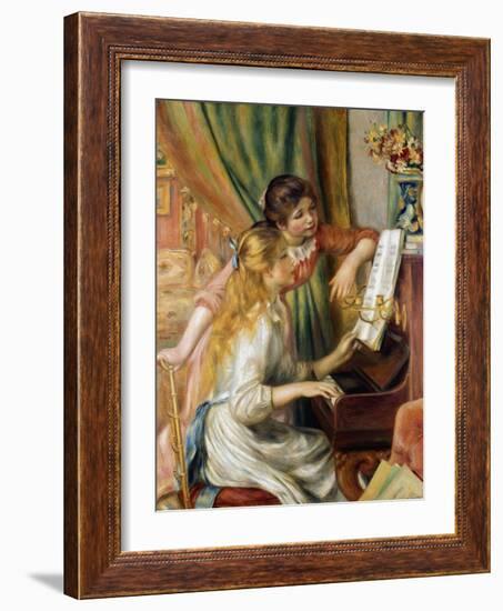 Young Girls at the Piano, 1892-Pierre-Auguste Renoir-Framed Giclee Print