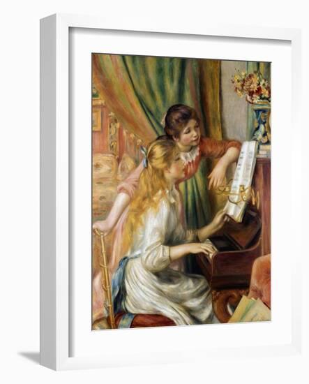 Young Girls at the Piano, 1892-Pierre-Auguste Renoir-Framed Giclee Print