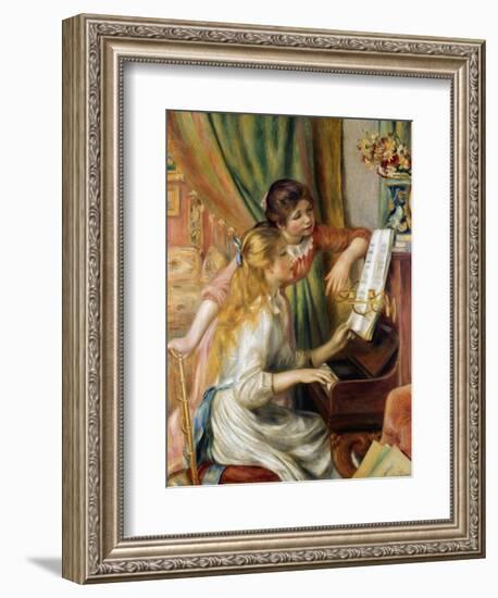 Young Girls at the Piano, 1892-Pierre-Auguste Renoir-Framed Giclee Print