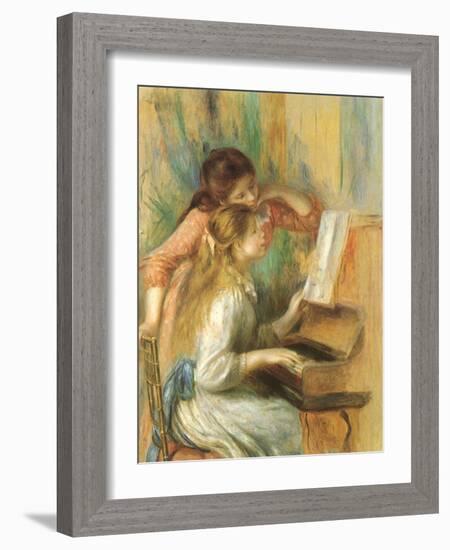 Young Girls at the Piano, 1892-Pierre-Auguste Renoir-Framed Giclee Print