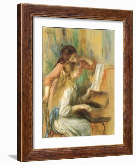 Young Girls at the Piano, 1892-Pierre-Auguste Renoir-Framed Giclee Print