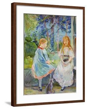 Young Girls at the Window, 1892-Berthe Morisot-Framed Giclee Print
