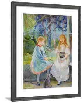Young Girls at the Window, 1892-Berthe Morisot-Framed Giclee Print
