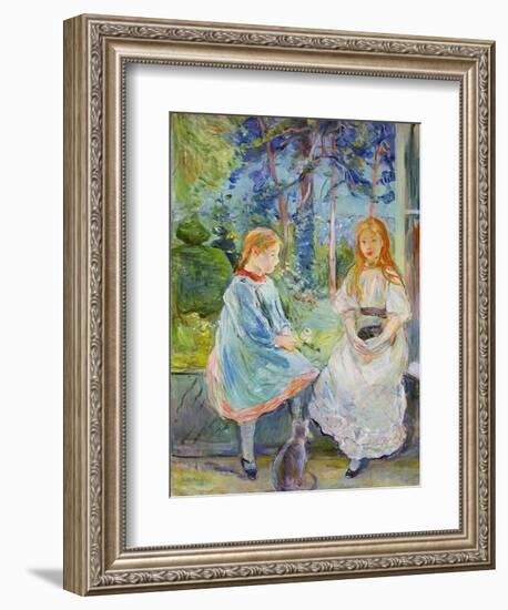 Young Girls at the Window, 1892-Berthe Morisot-Framed Giclee Print