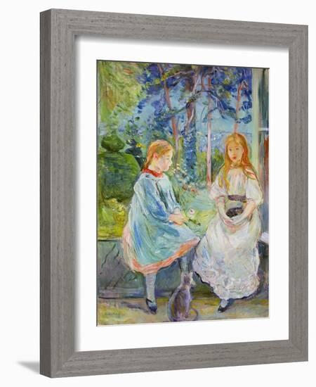 Young Girls at the Window, 1892-Berthe Morisot-Framed Giclee Print