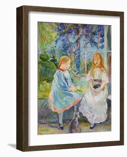 Young Girls at the Window, 1892-Berthe Morisot-Framed Giclee Print