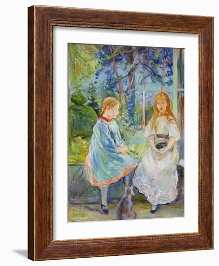 Young Girls at the Window, 1892-Berthe Morisot-Framed Giclee Print