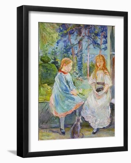 Young Girls at the Window, 1892-Berthe Morisot-Framed Giclee Print