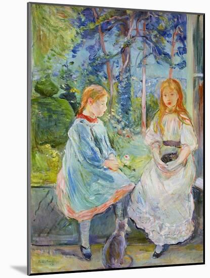 Young Girls at the Window, 1892-Berthe Morisot-Mounted Giclee Print
