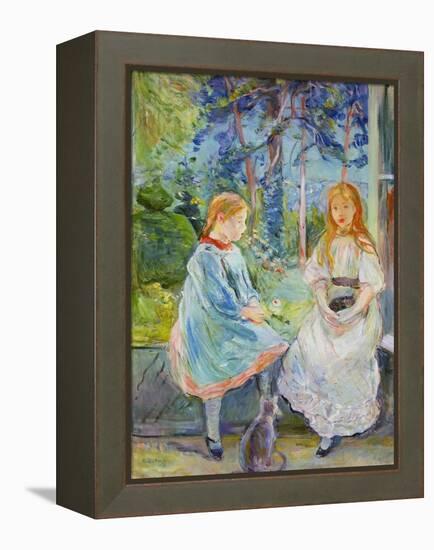 Young Girls at the Window, 1892-Berthe Morisot-Framed Premier Image Canvas