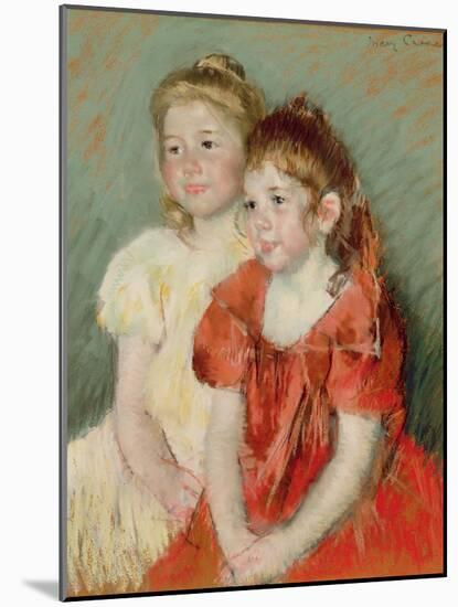 Young Girls, C.1900-Mary Cassatt-Mounted Giclee Print