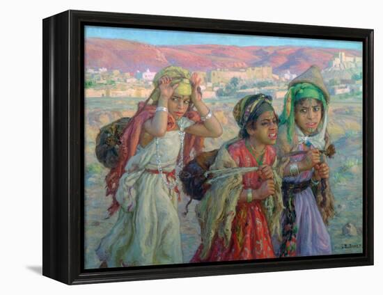 Young Girls Carrying Water, C1881-1926-Etienne Dinet-Framed Premier Image Canvas