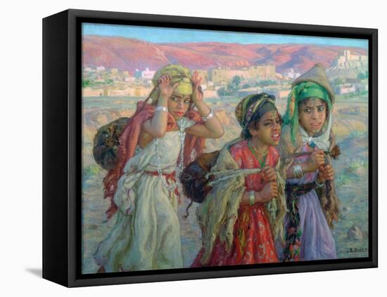 Young Girls Carrying Water, C1881-1926-Etienne Dinet-Framed Premier Image Canvas