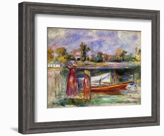 Young Girls in Argenteuil-Pierre-Auguste Renoir-Framed Giclee Print