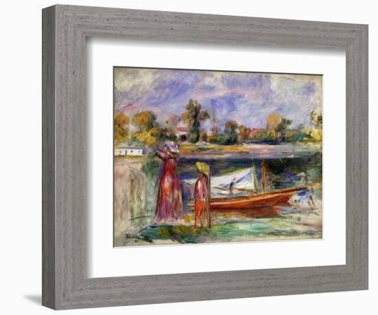 Young Girls in Argenteuil-Pierre-Auguste Renoir-Framed Giclee Print