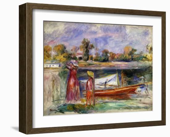 Young Girls in Argenteuil-Pierre-Auguste Renoir-Framed Giclee Print