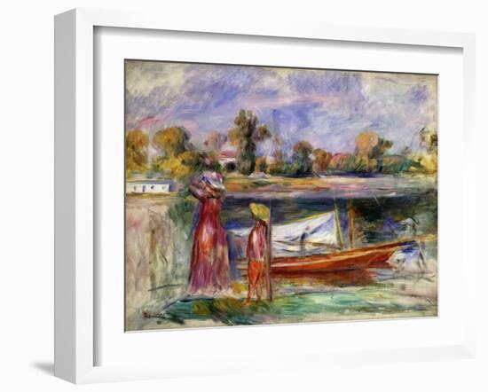 Young Girls in Argenteuil-Pierre-Auguste Renoir-Framed Giclee Print