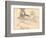 Young Girls on a Boat (Pencil on Paper)-Claude Monet-Framed Giclee Print