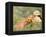 Young Girls on the River Bank-Pierre-Auguste Renoir-Framed Premier Image Canvas