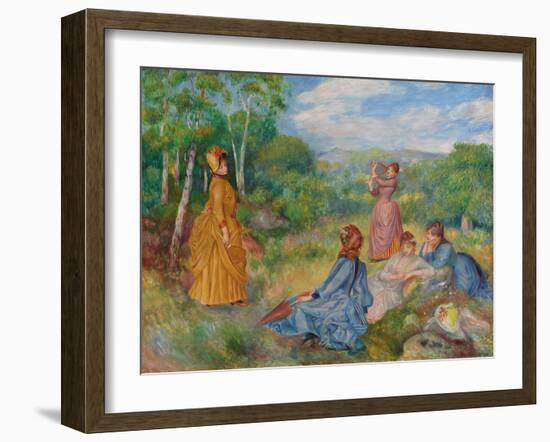 Young Girls Playing Badminton (Jeunes Filles Jouant Au Volant), Ca, 1887-Pierre-Auguste Renoir-Framed Giclee Print